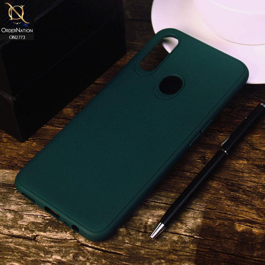 Oppo A31 Cover - Dark Green -Candy Colour Tpu Soft Case