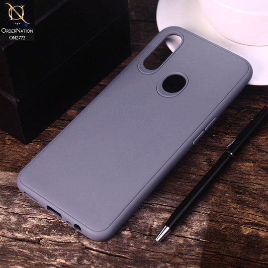 Oppo A31 Cover - Gray -Candy Colour Tpu Soft Case