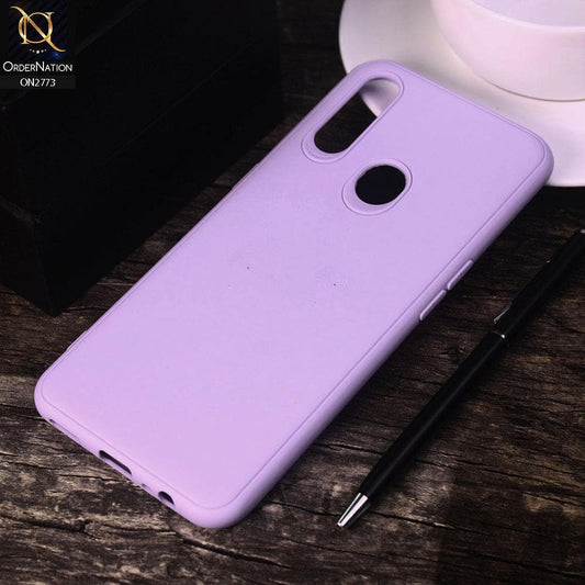 Oppo A31 Cover - Purple -Candy Colour Tpu Soft Case