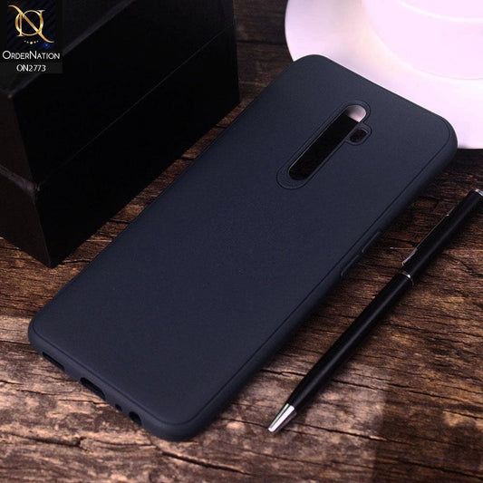 Oppo Reno 2Z Cover - Dark Blue -Candy Colour Tpu Soft Case