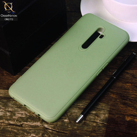 Oppo Reno 2F Cover - Light Green -Candy Colour Tpu Soft Case