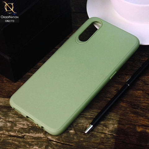 Vivo S1 Cover - Light Green -Candy Colour Tpu Soft Case