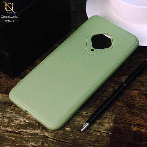 Vivo S1 Pro Cover - Light Green -Candy Colour Tpu Soft Case