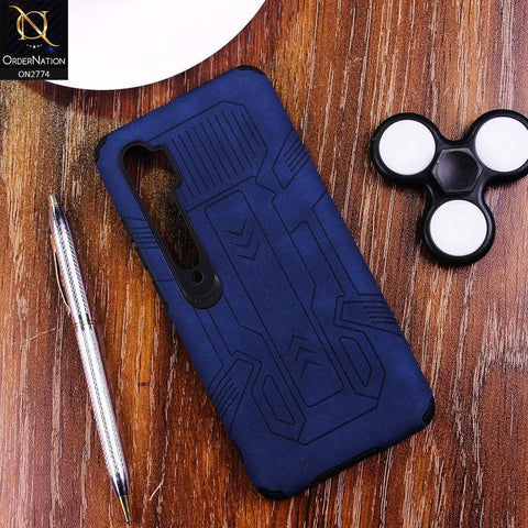 Xiaomi Mi Note 10 Lite Cover - Blue - Soft Synthetic Leather TPU 3D Camera Case