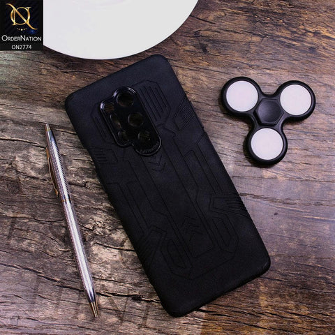 OnePlus 8 Pro Cover - Black - Soft Synthetic Leather TPU 3D Camera Case