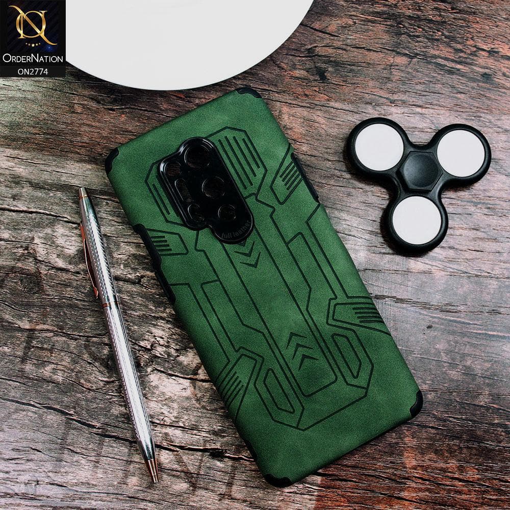 OnePlus 8 Pro Cover - Green - Soft Synthetic Leather TPU 3D Camera Case