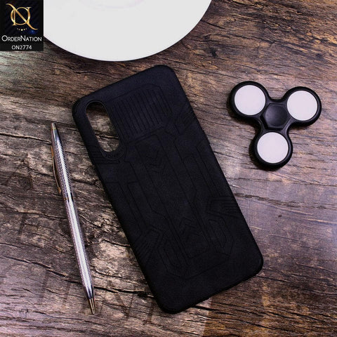 Vivo S1 Cover - Black - Soft Synthetic Leather TPU 3D Camera Case
