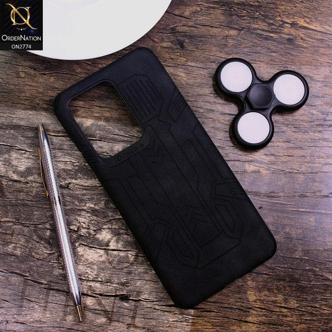 Samsung Galaxy S20 Ultra Cover - Black - Soft Synthetic Leather TPU 3D Camera Case