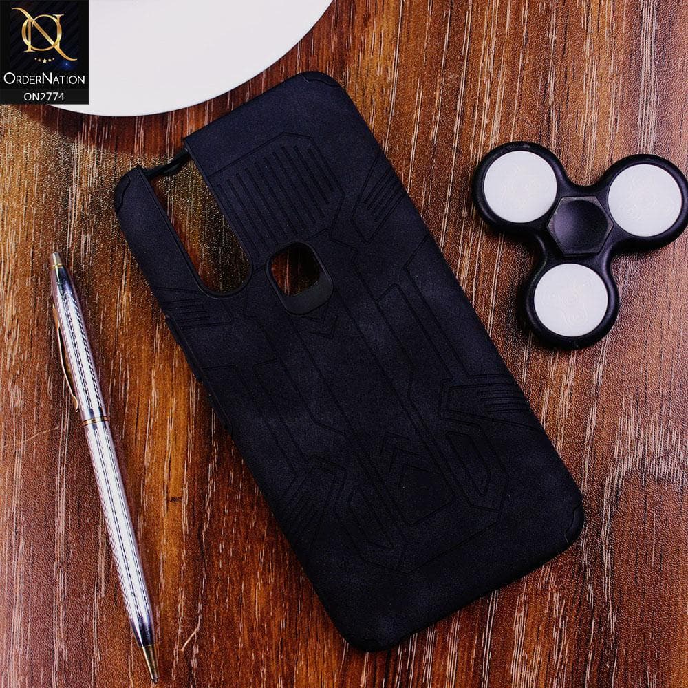 Infinix S5 Pro Cover - Black - Soft Synthetic Leather TPU 3D Camera Case