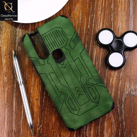 Infinix S5 Pro Cover - Green - Soft Synthetic Leather TPU 3D Camera Case