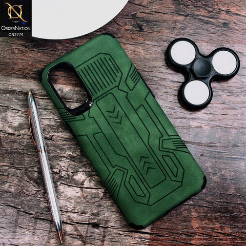 Vivo V19 Cover - Green - Soft Synthetic Leather TPU 3D Camera Case