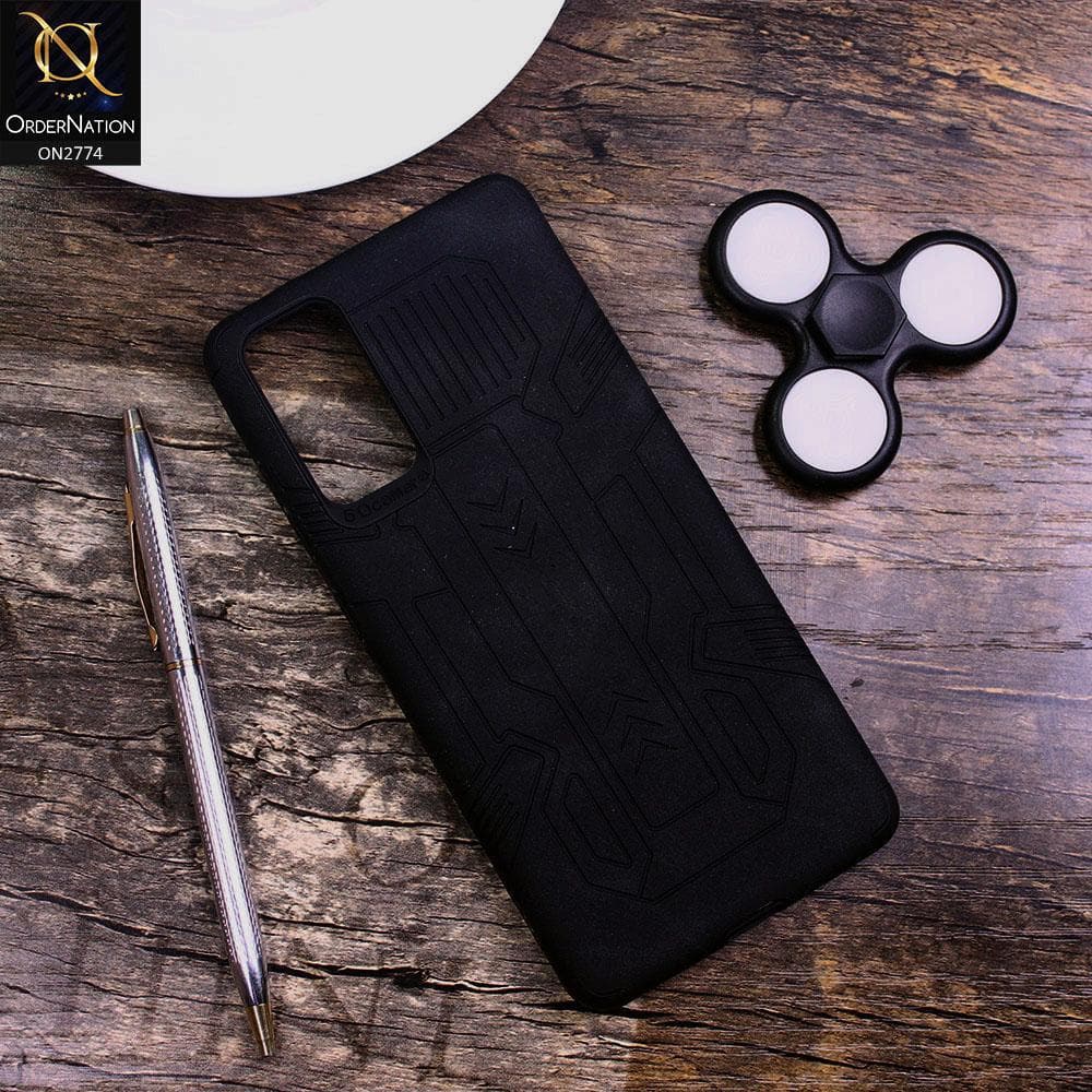 Vivo V20 SE Cover - Black - Soft Synthetic Leather TPU 3D Camera Case