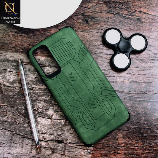 Vivo V20 SE Cover - Green - Soft Synthetic Leather TPU 3D Camera Case