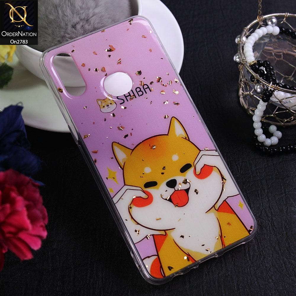 Samsung Galaxy A10s - Design 6 - Stylish Bling Gold Fiber Foil Soft Case
