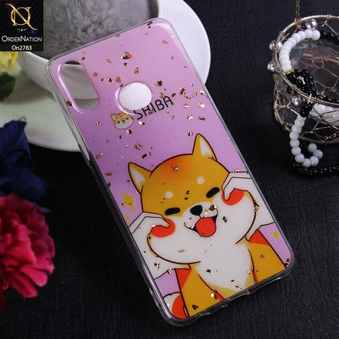 Samsung Galaxy A10s - Design 6 - Stylish Bling Gold Fiber Foil Soft Case