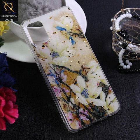 Oppo A72 - Design 8 - Stylish Bling Gold Fiber Foil Soft Case