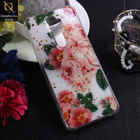 Oppo A5 2020 - Design 1 - Stylish Bling Gold Fiber Foil Soft Case