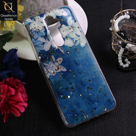 Oppo A5 2020 - Design 2 - Stylish Bling Gold Fiber Foil Soft Case