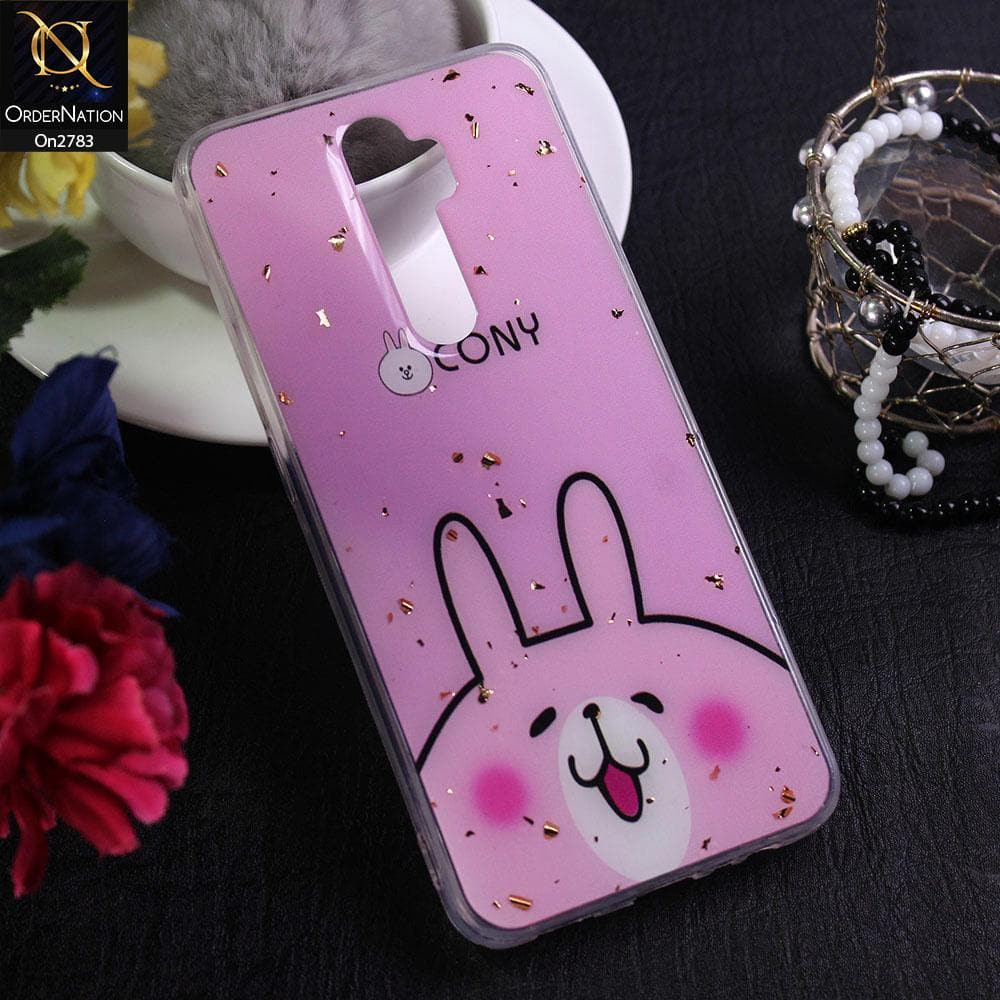 Oppo A9 2020 - Design 5 - Stylish Bling Gold Fiber Foil Soft Case