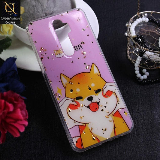 Oppo A5 2020 - Design 6 - Stylish Bling Gold Fiber Foil Soft Case