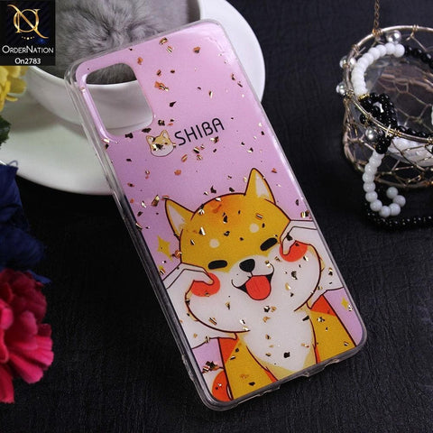 Samsung Galaxy A71 - Design 6 - Stylish Bling Gold Fiber Foil Soft Case