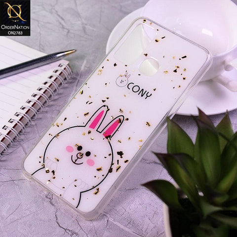 Infinix Hot 9 Cover - Design 9 - Stylish Bling Gold Fiber Foil Soft Case