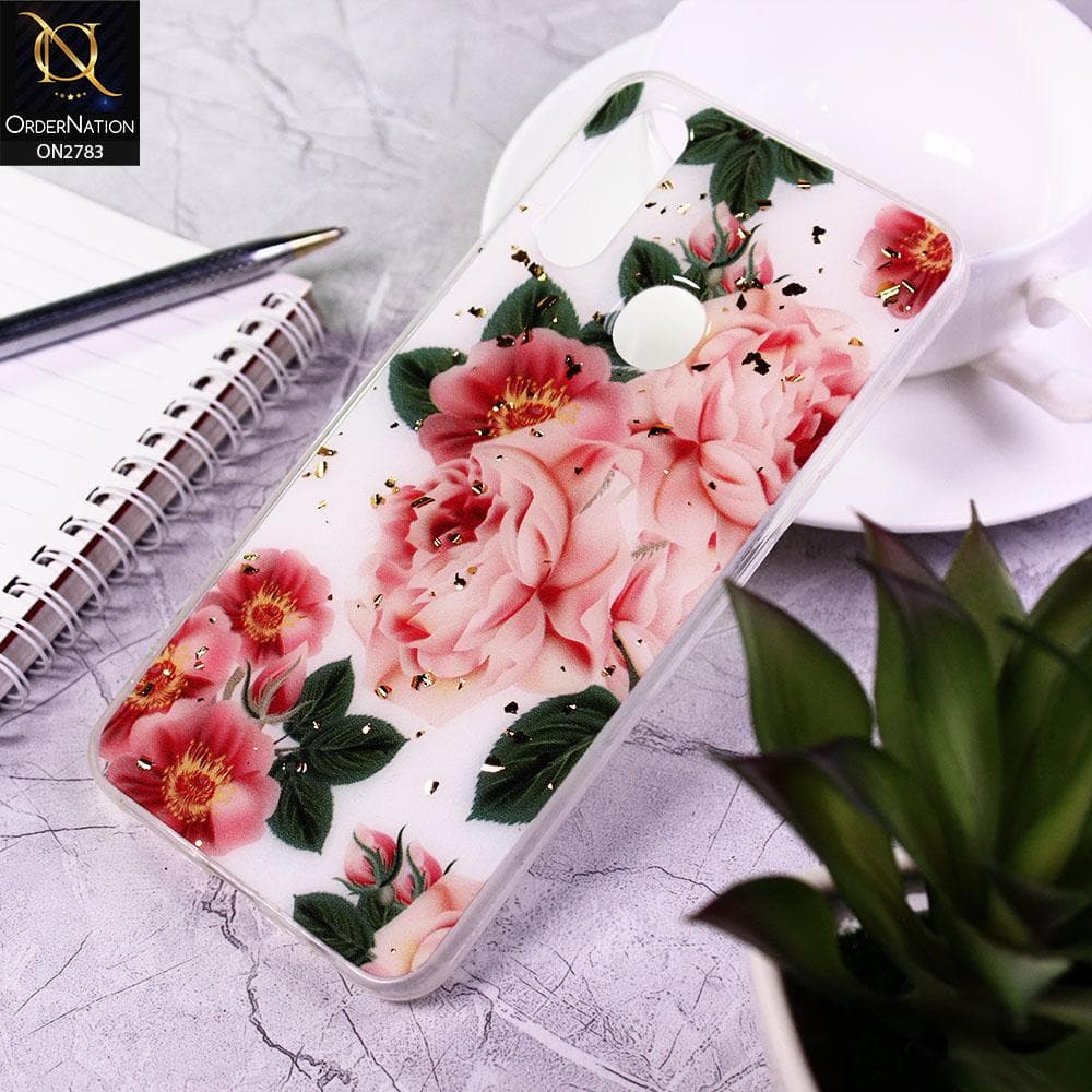 Oppo A8 Cover - Design 1 - Stylish Bling Gold Fiber Foil Soft Case