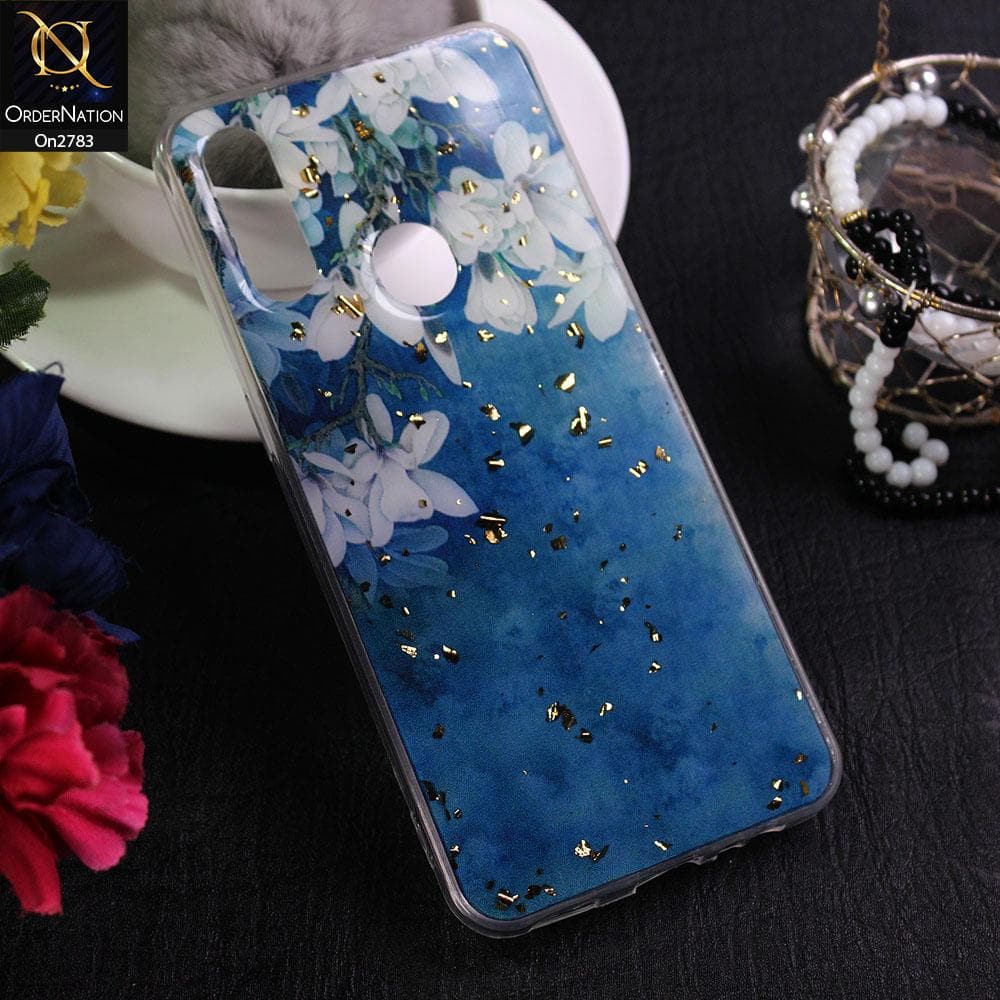 Oppo A31 - Design 2 - Stylish Bling Gold Fiber Foil Soft Case