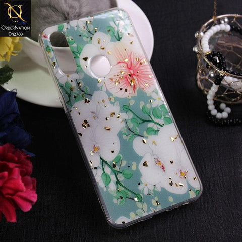 Oppo A8 - Design 3 - Stylish Bling Gold Fiber Foil Soft Case