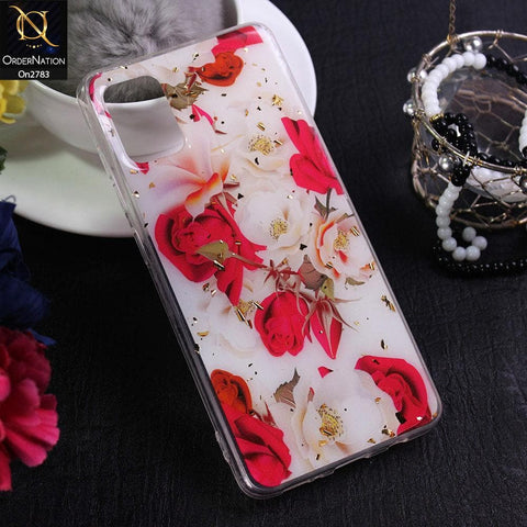 Samsung Galaxy A31 - Design 7 - Stylish Bling Gold Fiber Foil Soft Case