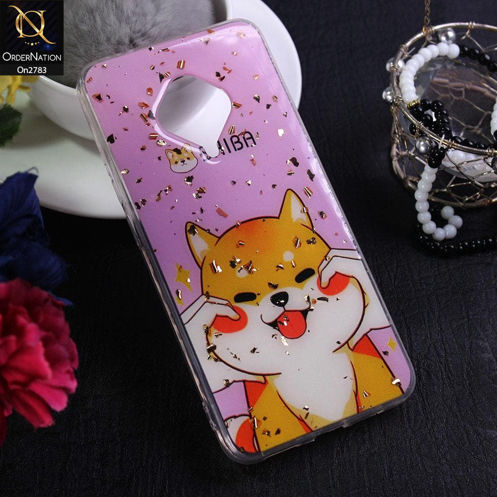 Vivo S1 Pro - Design 6 - Stylish Bling Gold Fiber Foil Soft Case