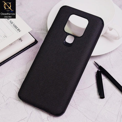 Tecno Camon 16 SE Cover - Black - Leather Jeans Texture Soft Case