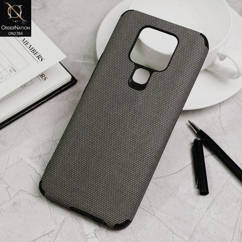 Tecno Camon 16 SE Cover - Gray - Leather Jeans Texture Soft Case