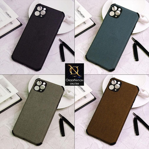 Tecno Camon 12 Cover - Brown - Leather Jeans Texture Soft Case