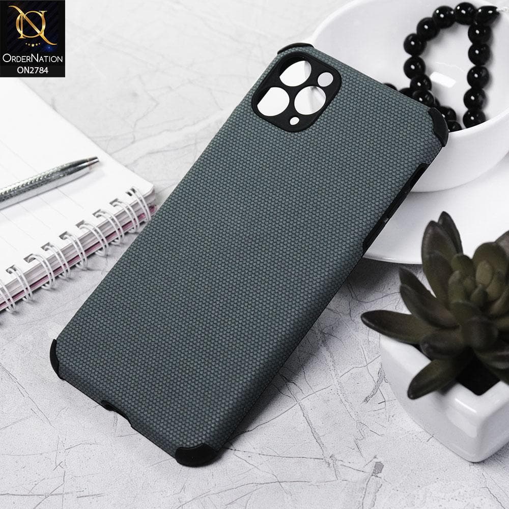 iPhone 11 Pro Max Cover - Blue - Leather Jeans Texture Soft Case