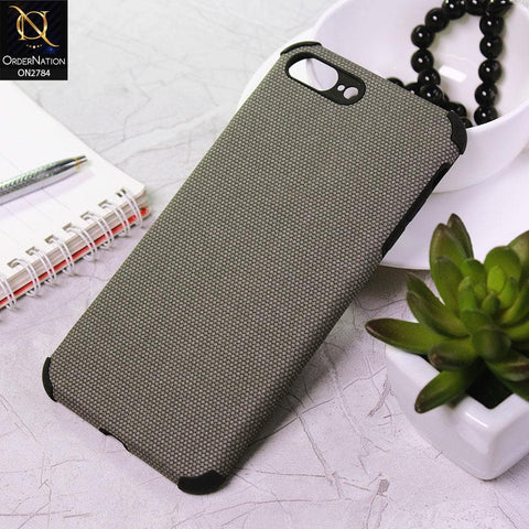 iPhone 8 Plus / 7 Plus Cover - Gray - Leather Jeans Texture Soft Case