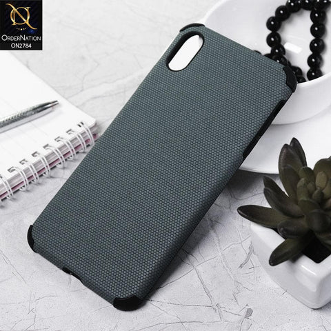 iPhone XS Max Cover - Blue - Leather Jeans Texture Soft Case