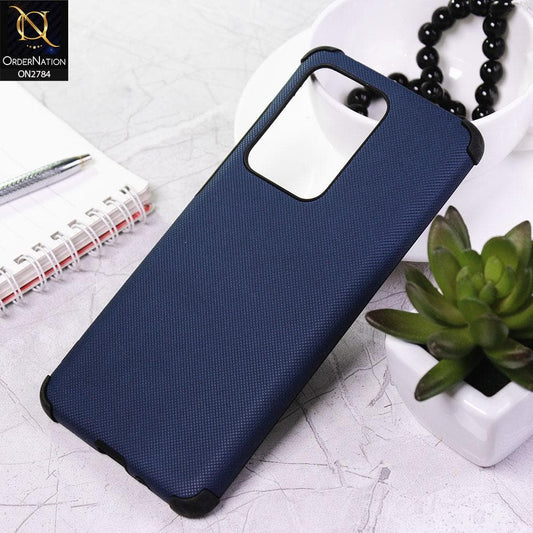 Samsung Galaxy S20 Ultra Cover - Blue - Leather Jeans Texture Soft Case
