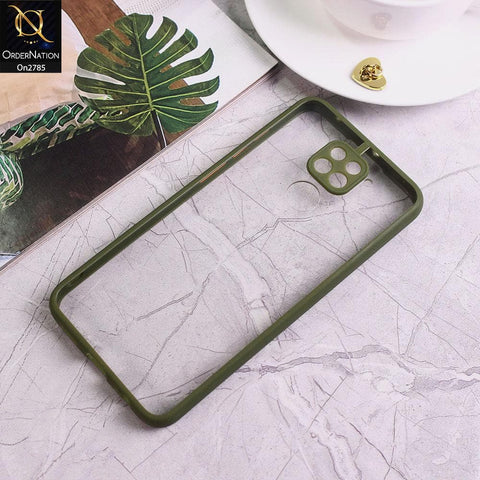 Xiaomi Redmi Note 9 - Green - Camera Protection Shiny Acrylic Anti-Shock Bumper Transparent Back Case