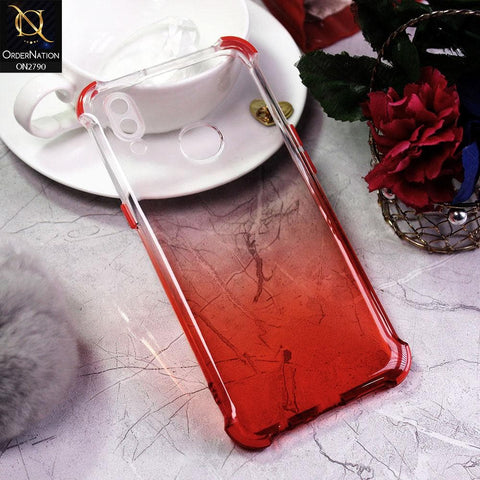 Samsung Galaxy A10s Cover - Red - Dual Gradient Semi Transparent Soft Case