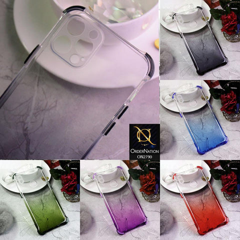 Vivo Y17 Cover - Purple - Dual Gradient Semi Transparent Soft Case