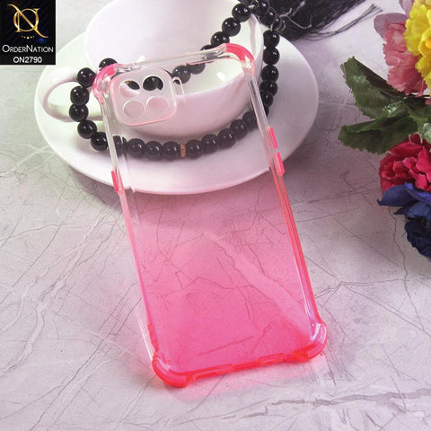 Oppo Reno 4F Cover - Dark Pink - Dual Gradient Semi Transparent Soft Case