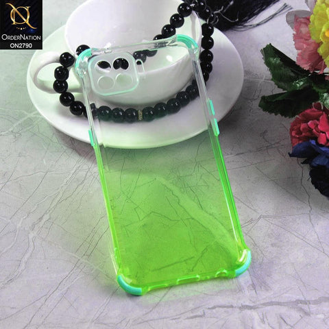 Oppo A93 Cover - Light Green - Dual Gradient Semi Transparent Soft Case