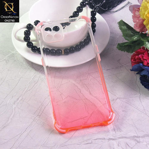 Oppo F17 Pro Cover - Light Pink - Dual Gradient Semi Transparent Soft Case