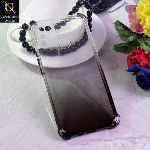 Infinix Hot 10 Play Cover - Black - Dual Gradient Semi Transparent Soft Case