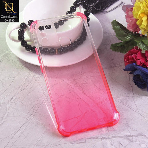 Infinix Hot 10 Play Cover - Dark Pink - Dual Gradient Semi Transparent Soft Case