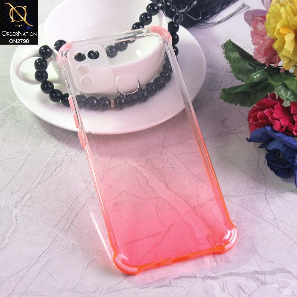 Infinix Hot 11 Play Cover - Light Pink - Dual Gradient Semi Transparent Soft Case