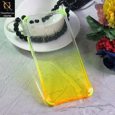 Infinix Hot 10 Play Cover - Yellow - Dual Gradient Semi Transparent Soft Case