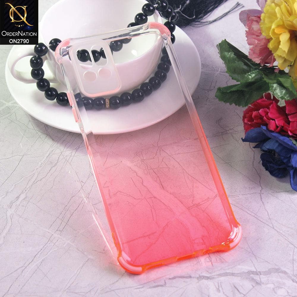 Infinix Note 8 Cover - Light Pink - Dual Gradient Semi Transparent Soft Case