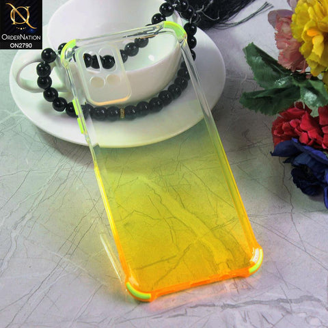 Infinix Note 8 Cover - Yellow - Dual Gradient Semi Transparent Soft Case